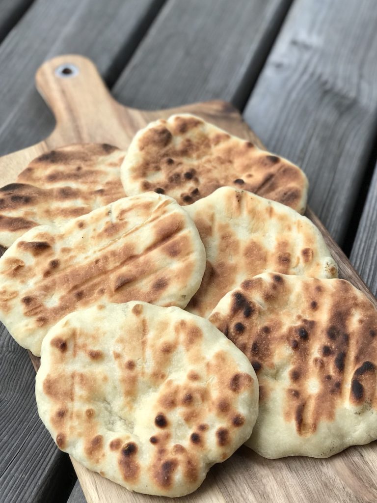 Schnelles Fladenbrot vom Grill - Kochtheke