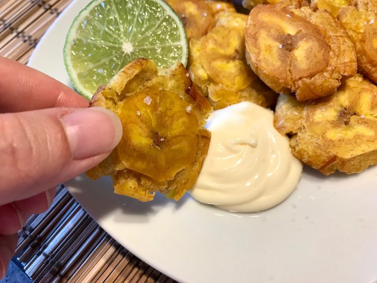 Tostones - frittierte Kochbananen - Kochtheke