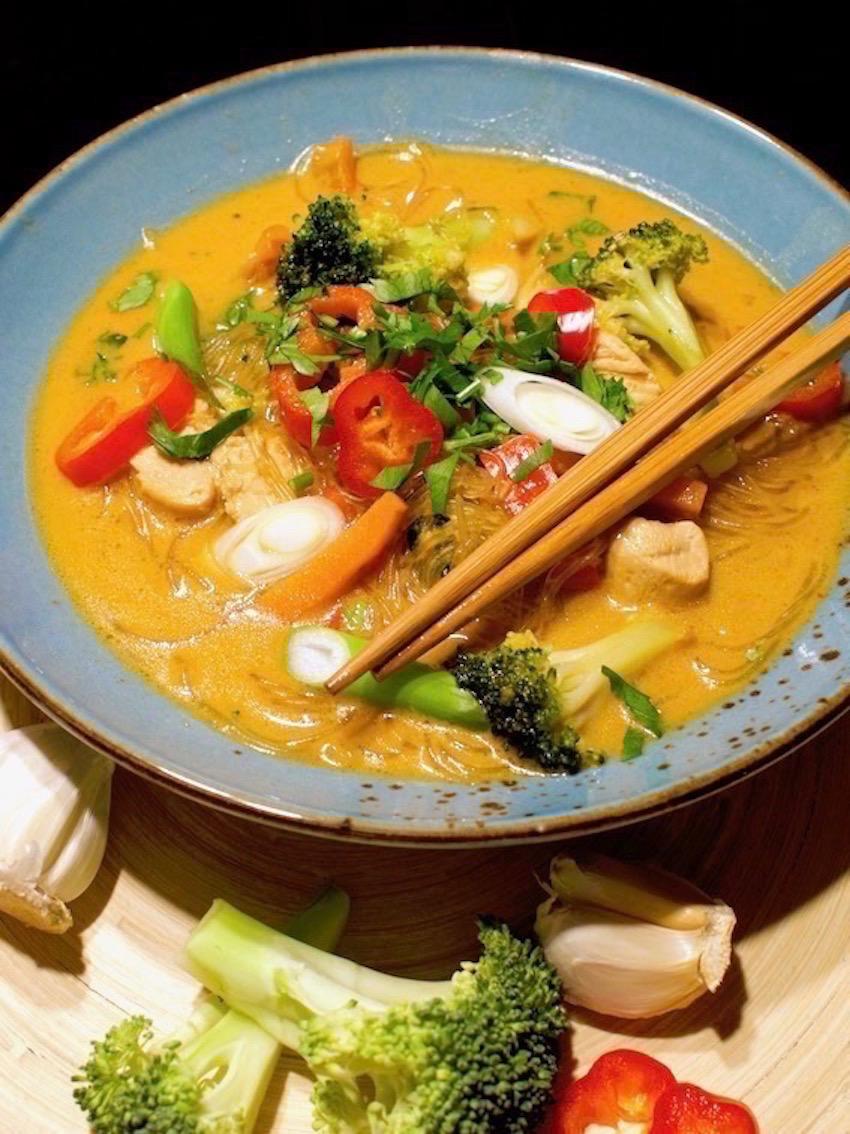 Thailändische Currysuppe