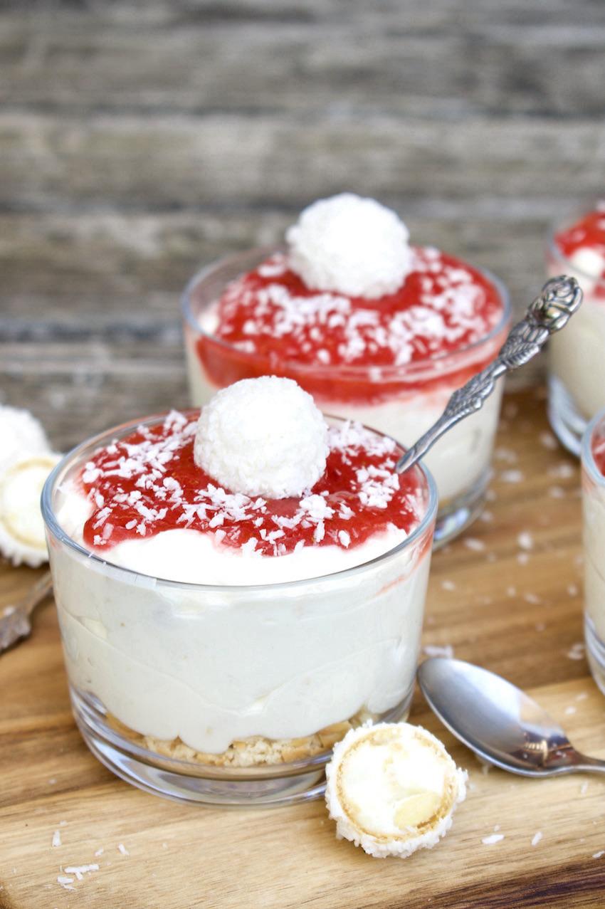 Erdbeer-Cheesecake ohne Backen im Glas - Kochtheke