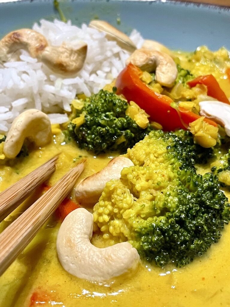 Einfaches Gemüse Curry