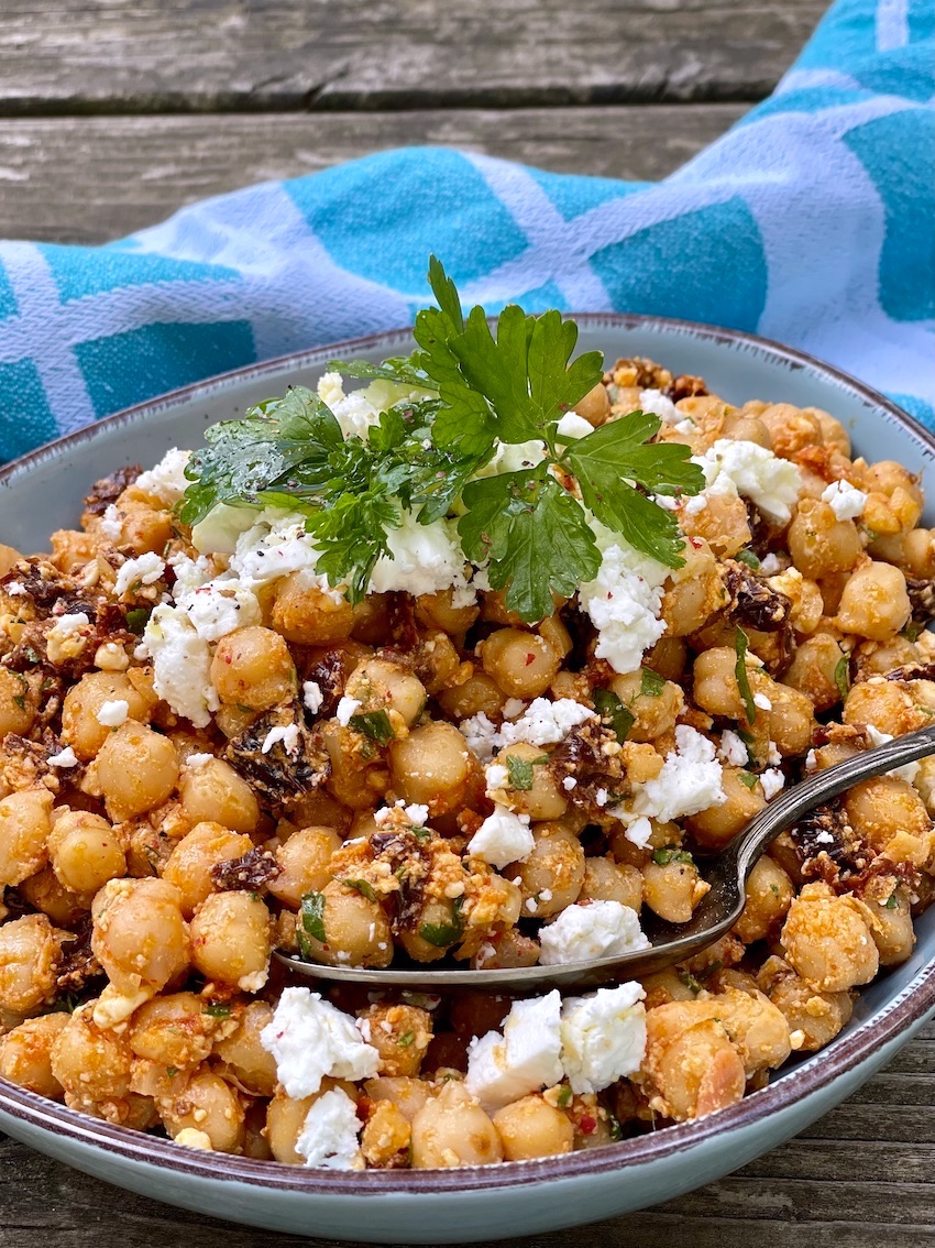 Kichererbsensalat mit Feta - Kochtheke