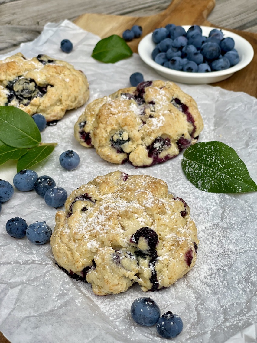 Schnelle Heidelbeer-Quarkbrötchen (Quark-Öl-Teig) - Kochtheke