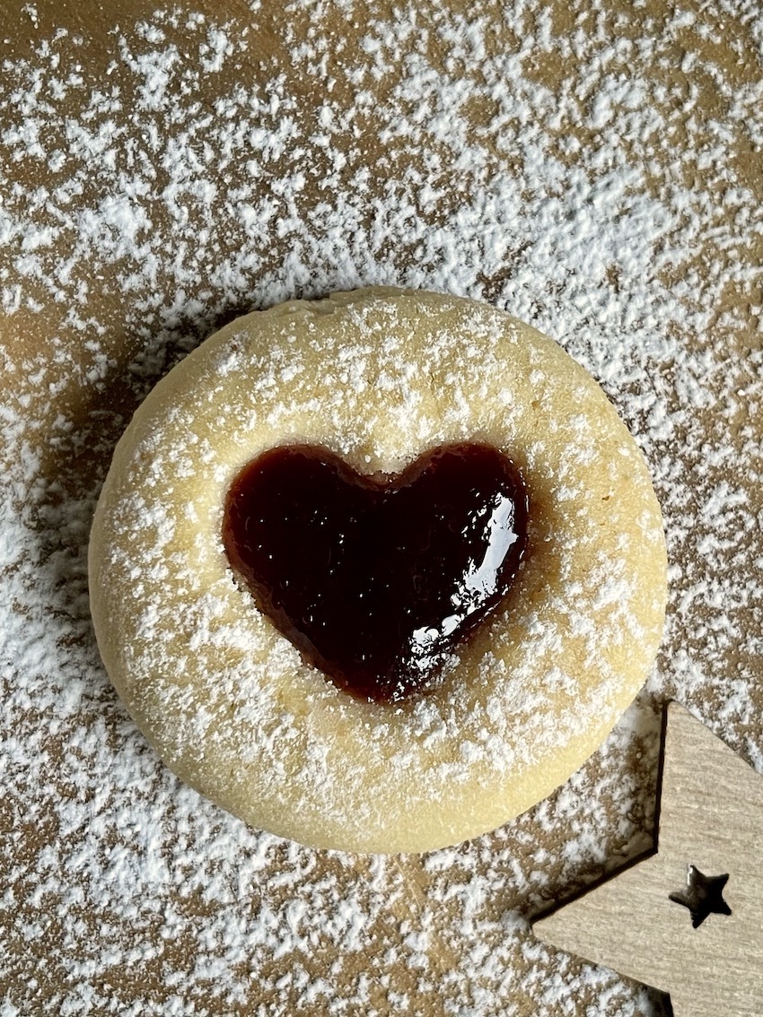 Marzipan Himbeer Plätzchen Kochtheke