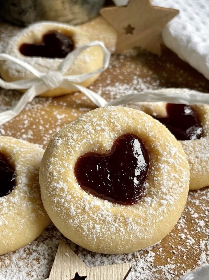 Marzipan Himbeer Plätzchen - Kochtheke